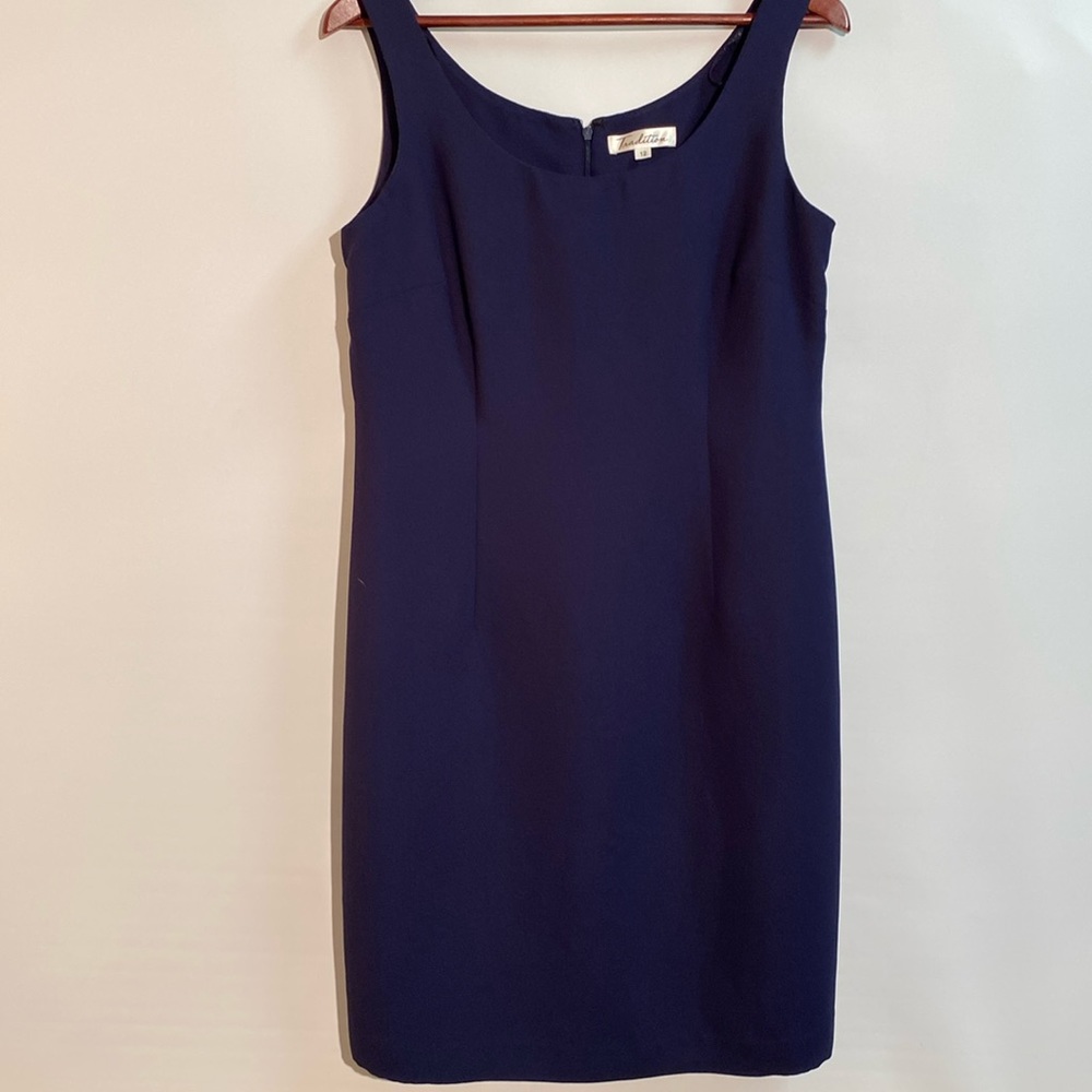 Tradition - Sleeveless Navy Dress. Size 12